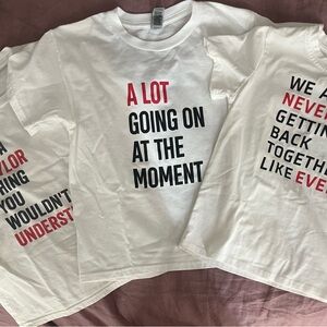 Kids' Fun Graphic Tee - White with Red and Black Text